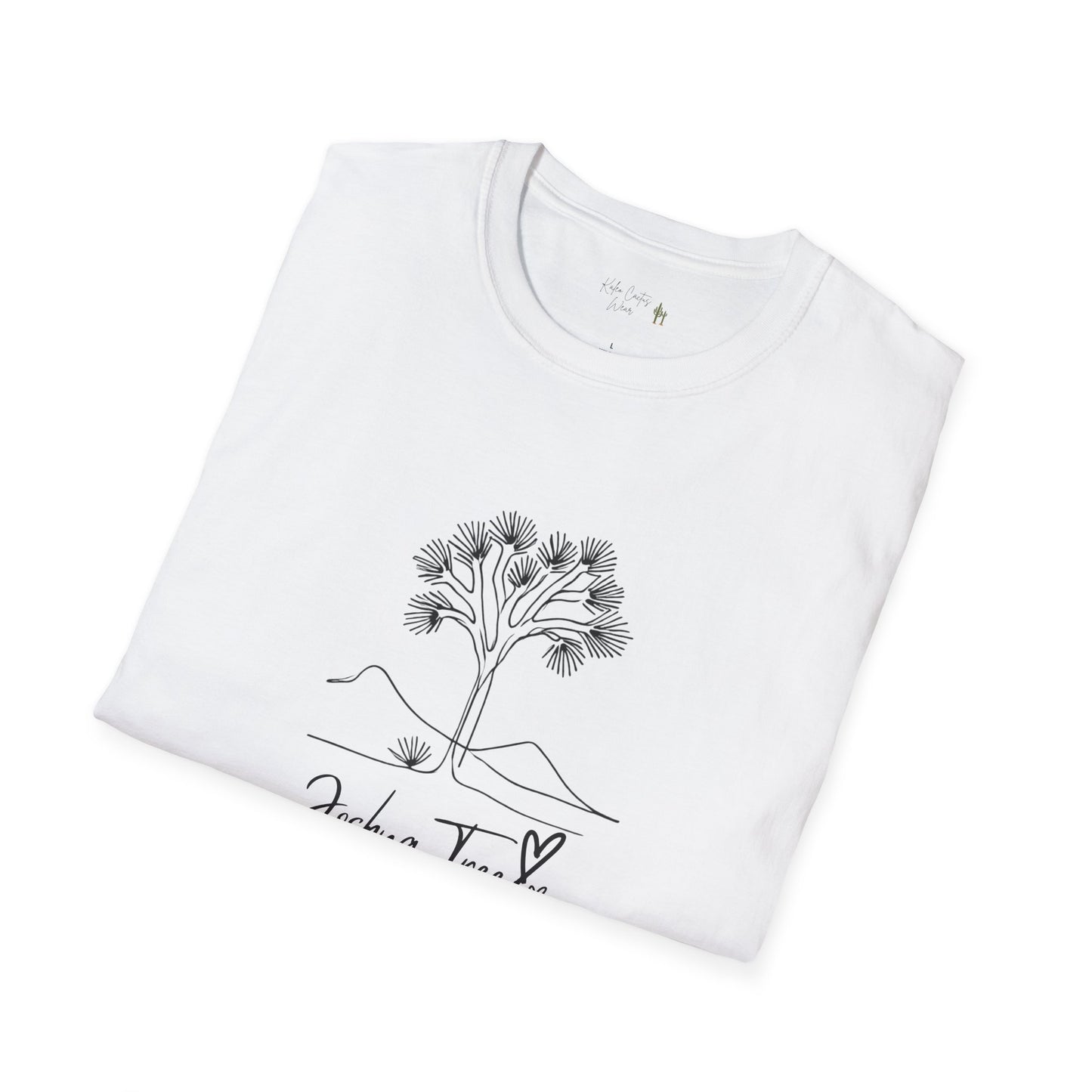 Joshua Tree Line Art T-Shirt - Kaleo Cactus Garden