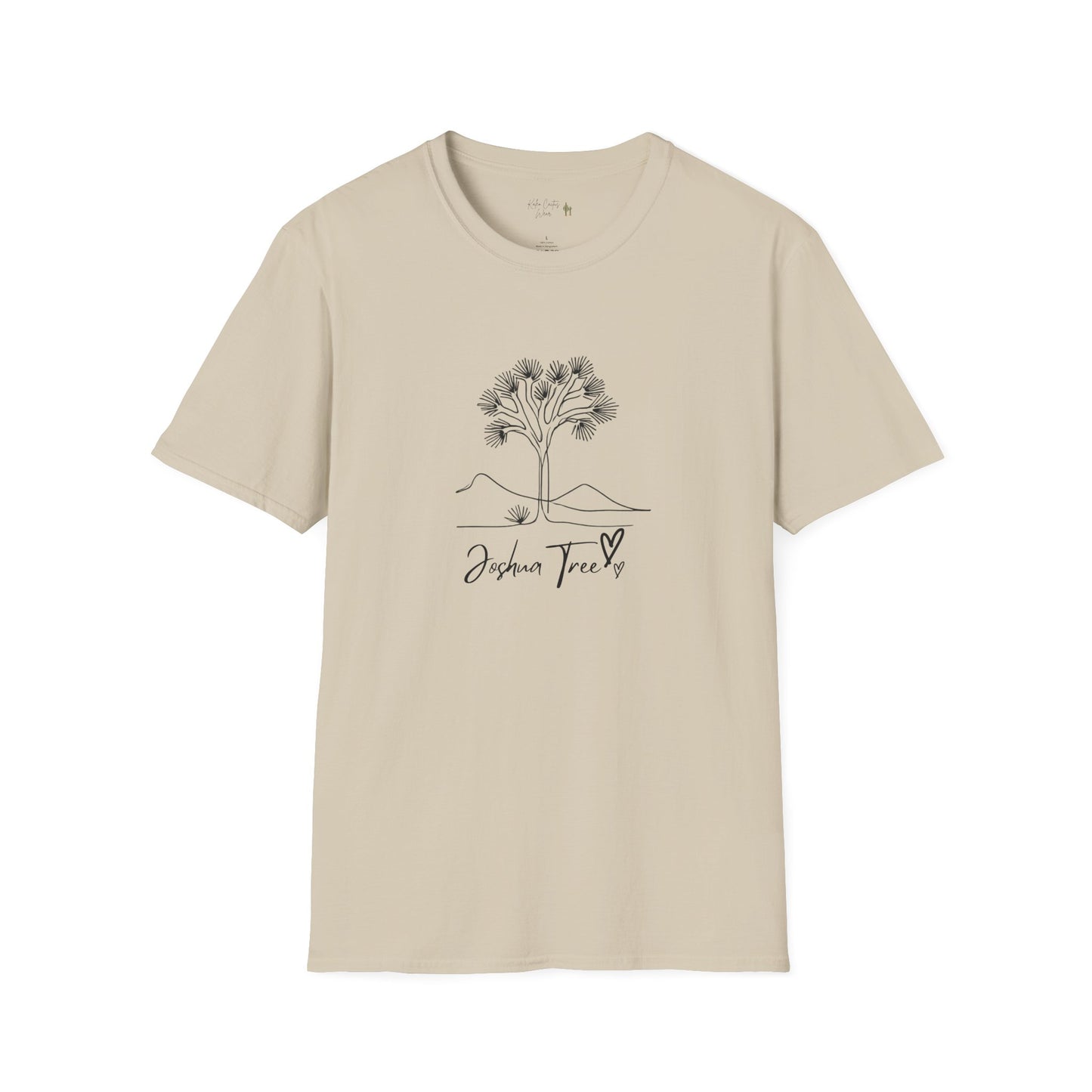 Joshua Tree Line Art T-Shirt - Kaleo Cactus Garden