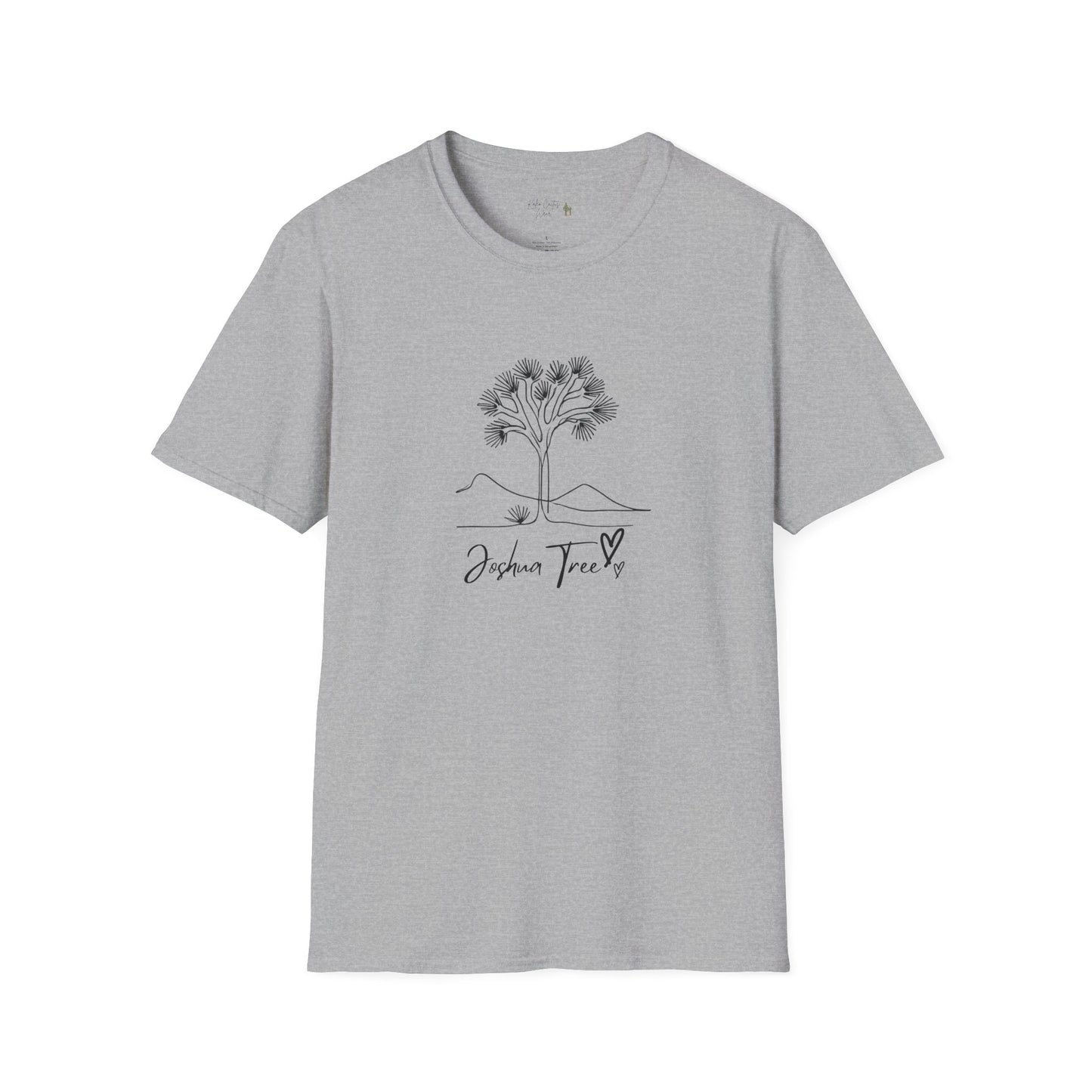 Joshua Tree Line Art T-Shirt - Kaleo Cactus Garden