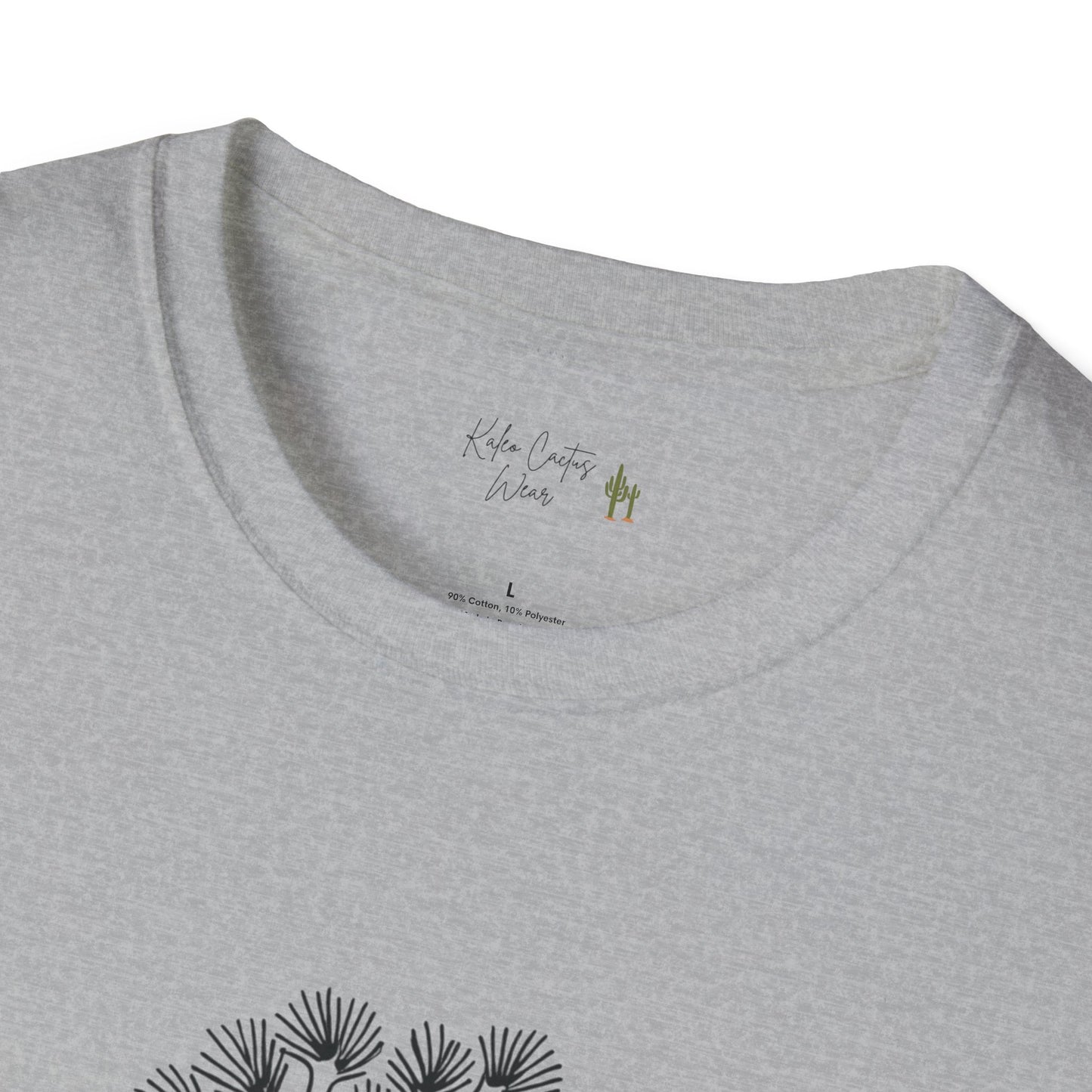Joshua Tree Line Art T-Shirt - Kaleo Cactus Garden
