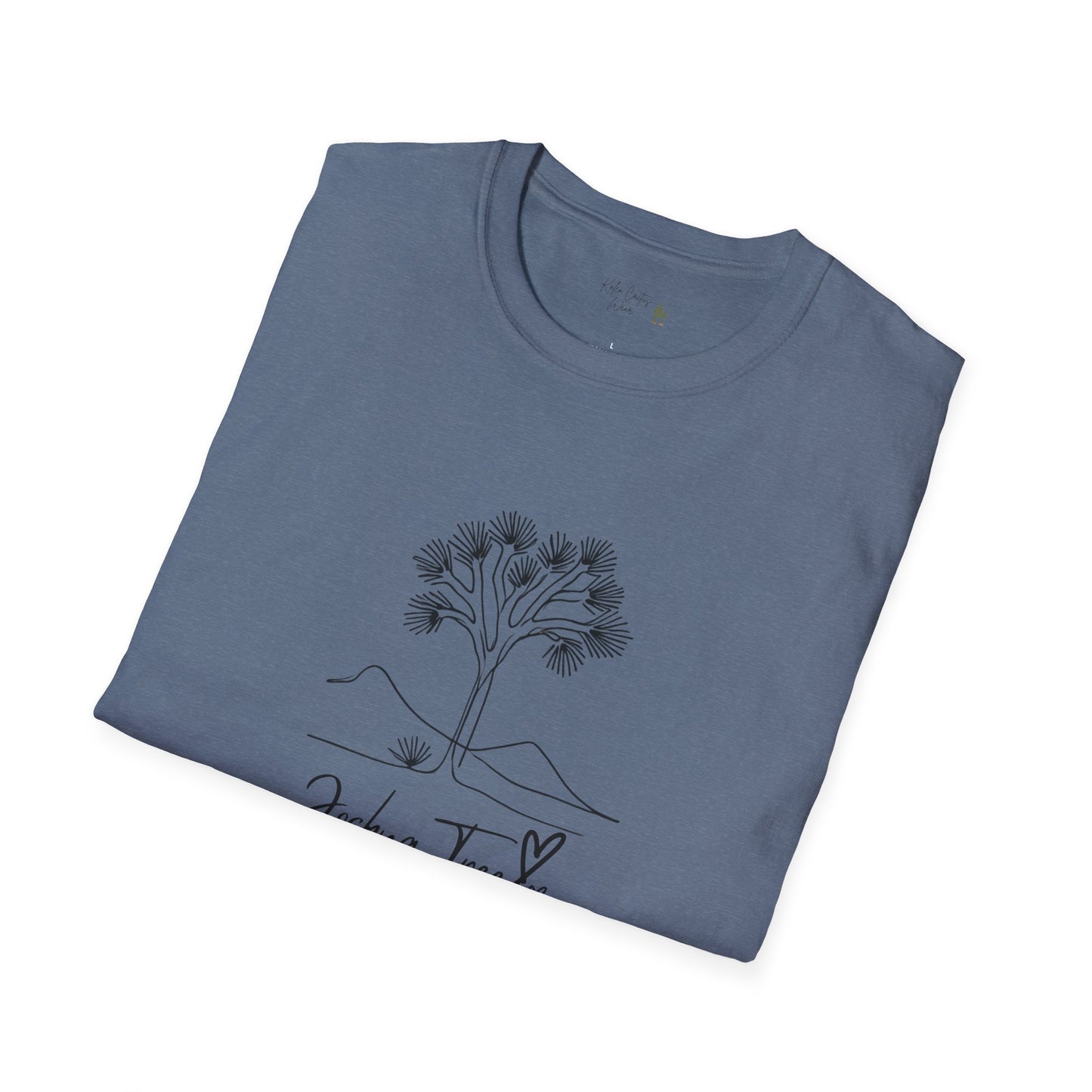 Joshua Tree Line Art T-Shirt - Kaleo Cactus Garden