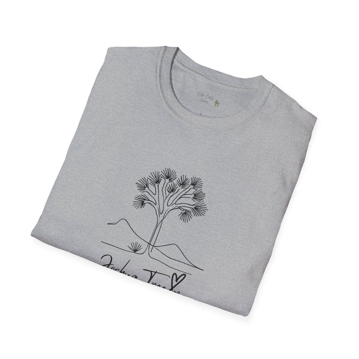 Joshua Tree Line Art T-Shirt - Kaleo Cactus Garden