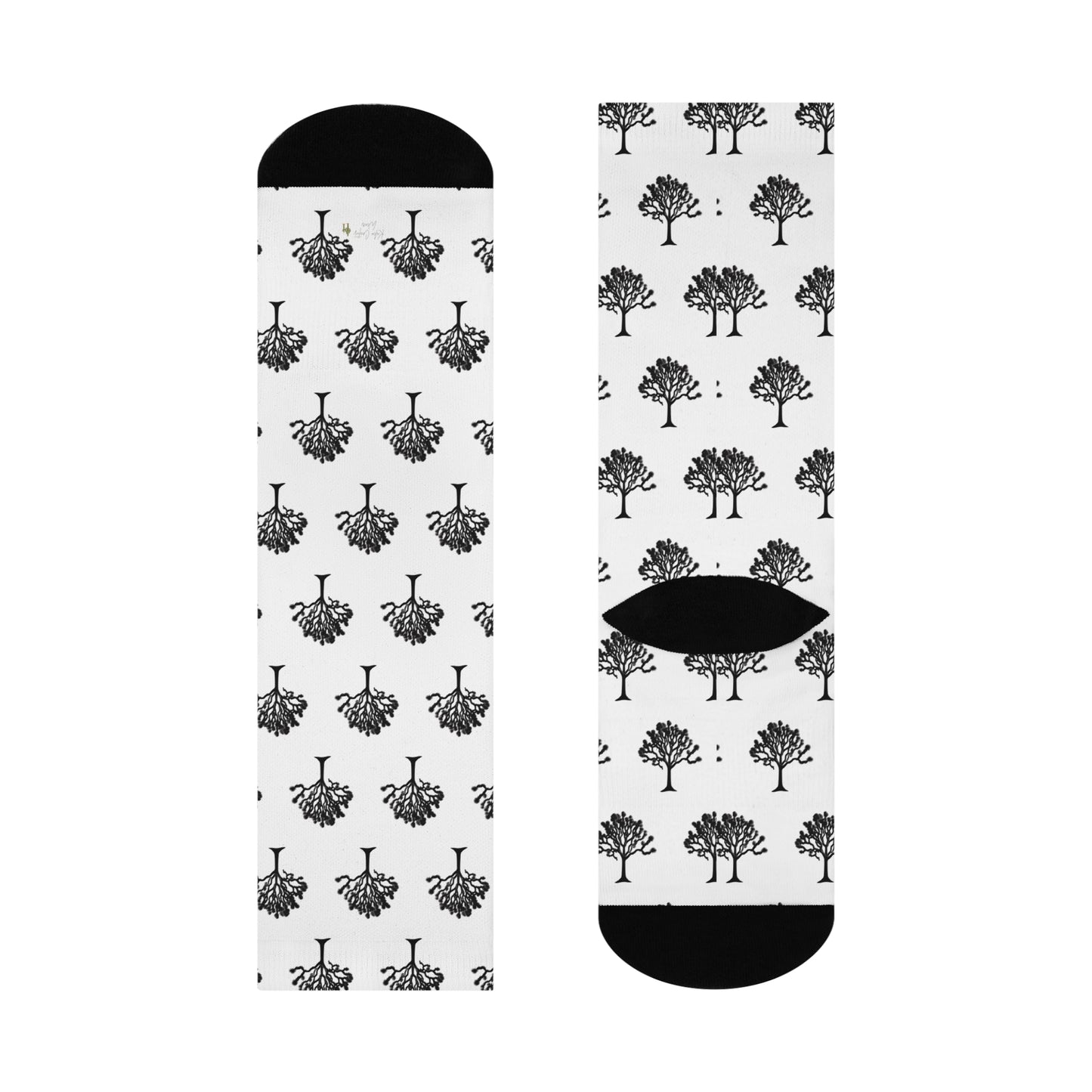 Cozy Joshua Tree Pattern Cushioned Crew Socks - Perfect Gift for Nature Lovers - Kaleo Cactus Garden