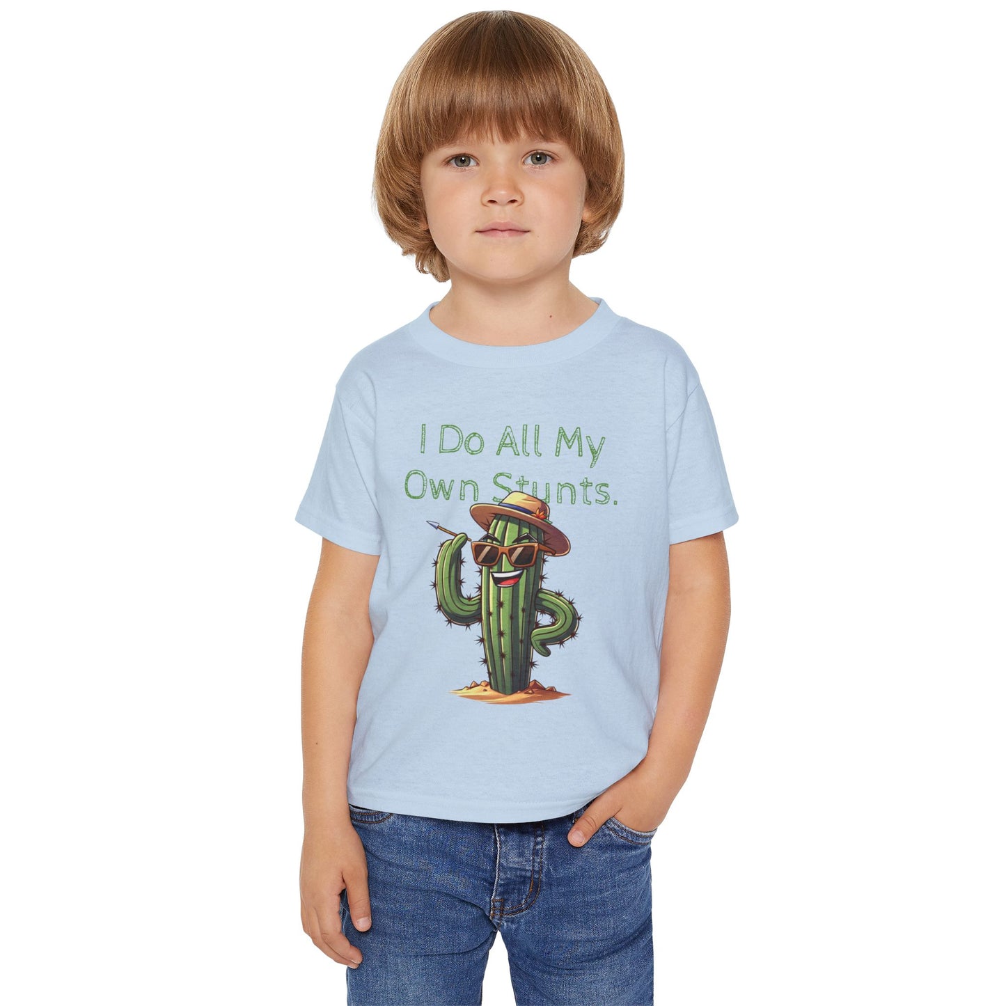 Toddler T-shirt 'I Do All My Own Stunts' - Kaleo Cactus Garden