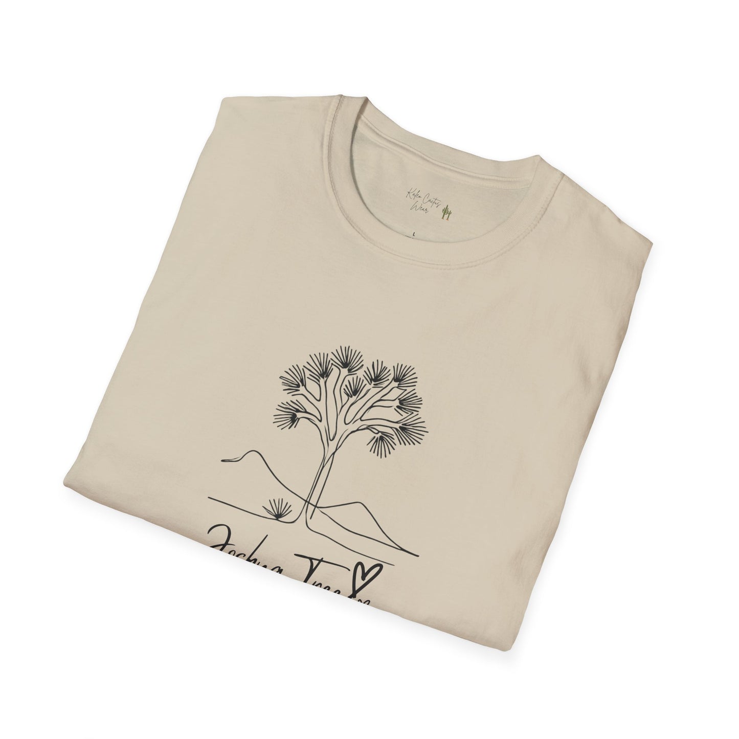 Joshua Tree Line Art T-Shirt - Kaleo Cactus Garden