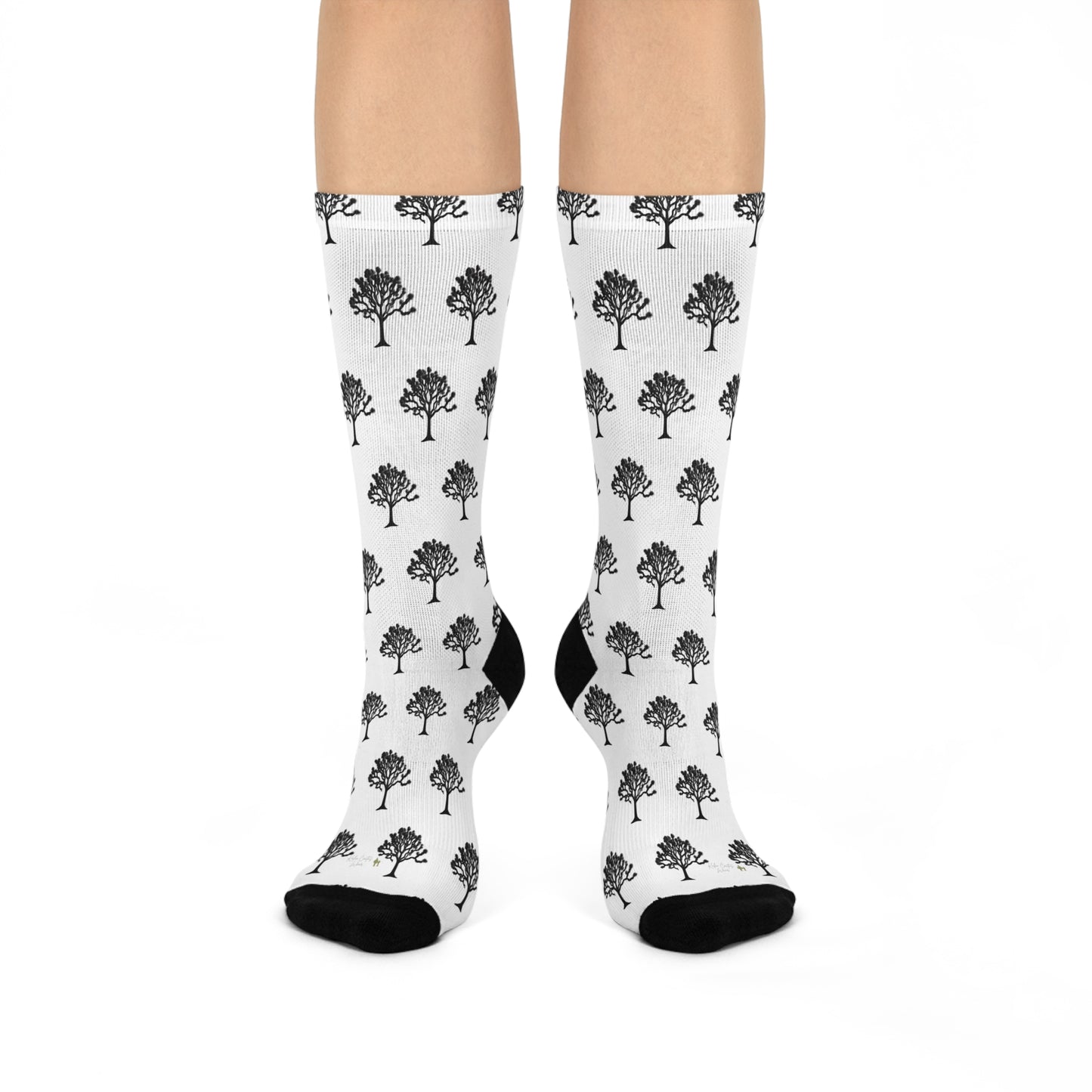 Cozy Joshua Tree Pattern Cushioned Crew Socks - Perfect Gift for Nature Lovers - Kaleo Cactus Garden