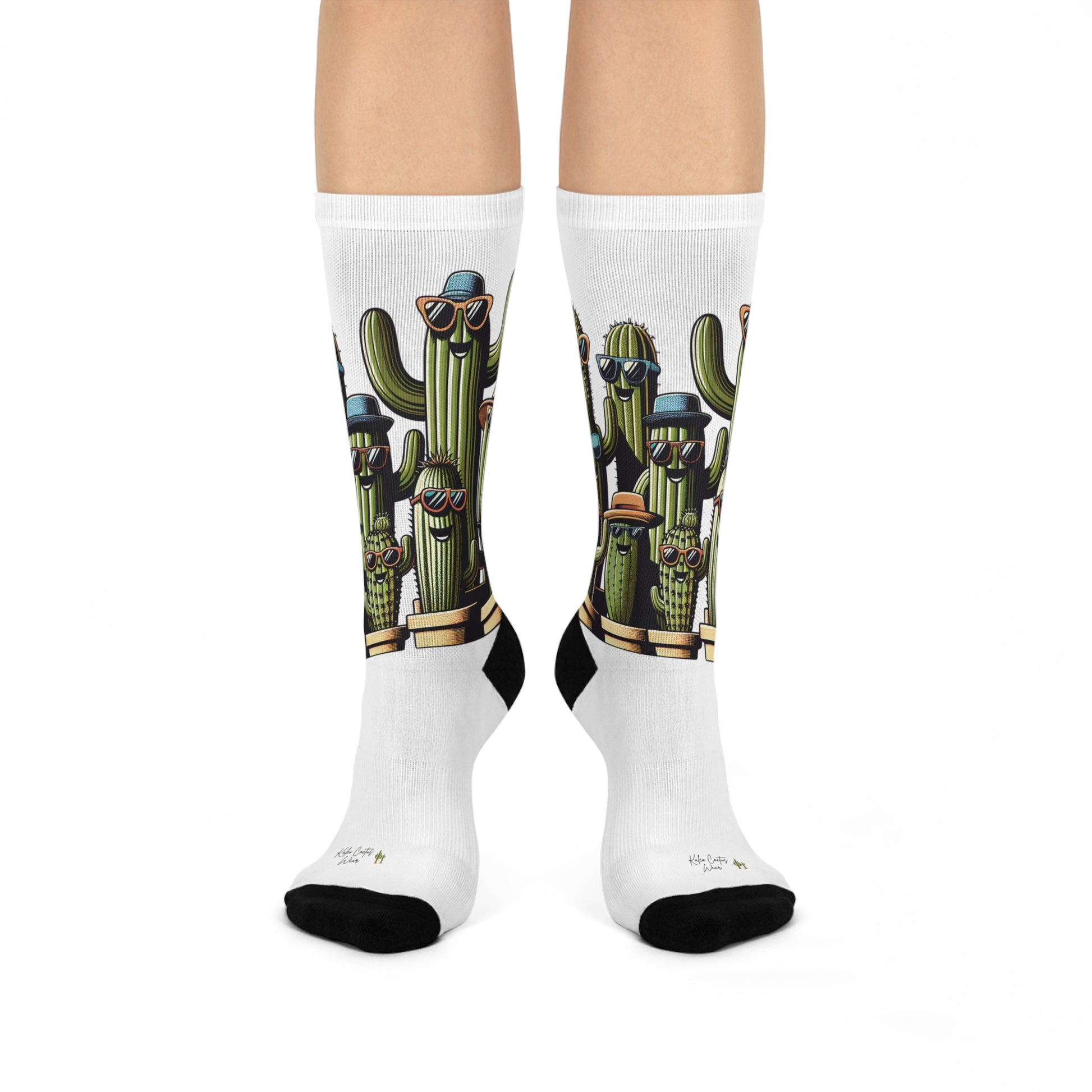 Cool Cactus Crew Socks