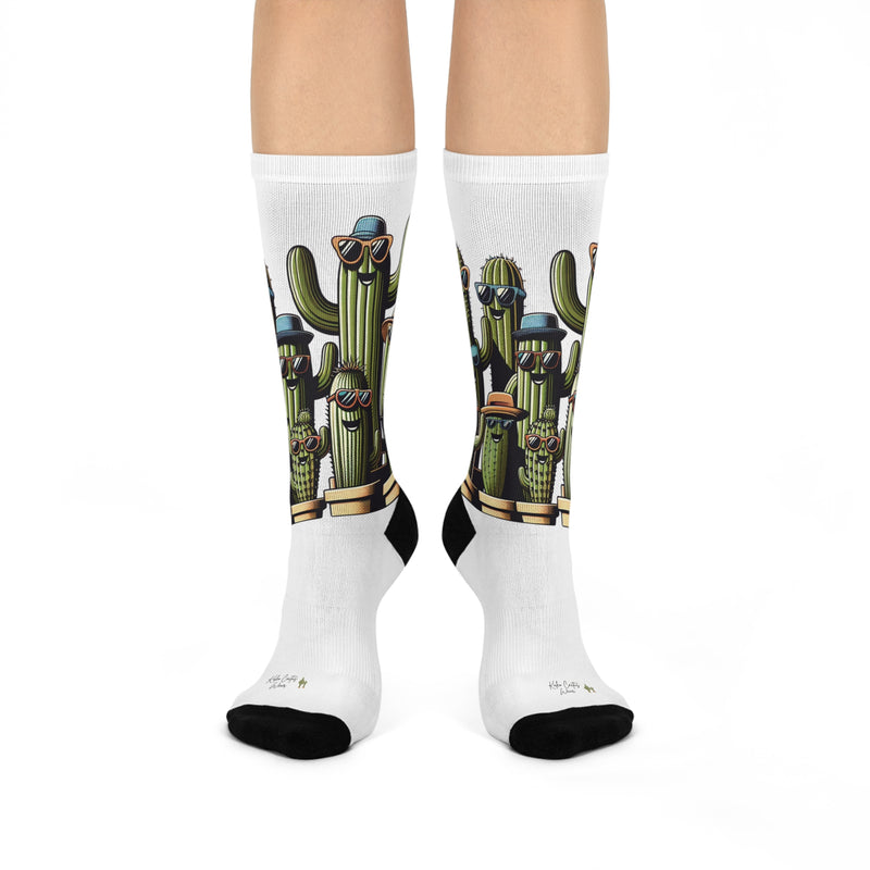 Cool Cactus Crew Socks