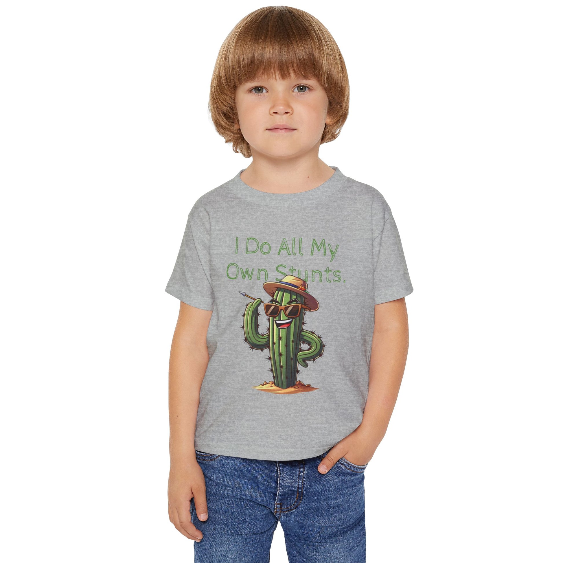 Toddler T-shirt  'I Do All My Own Stunts' - Kaleo Cactus Garden