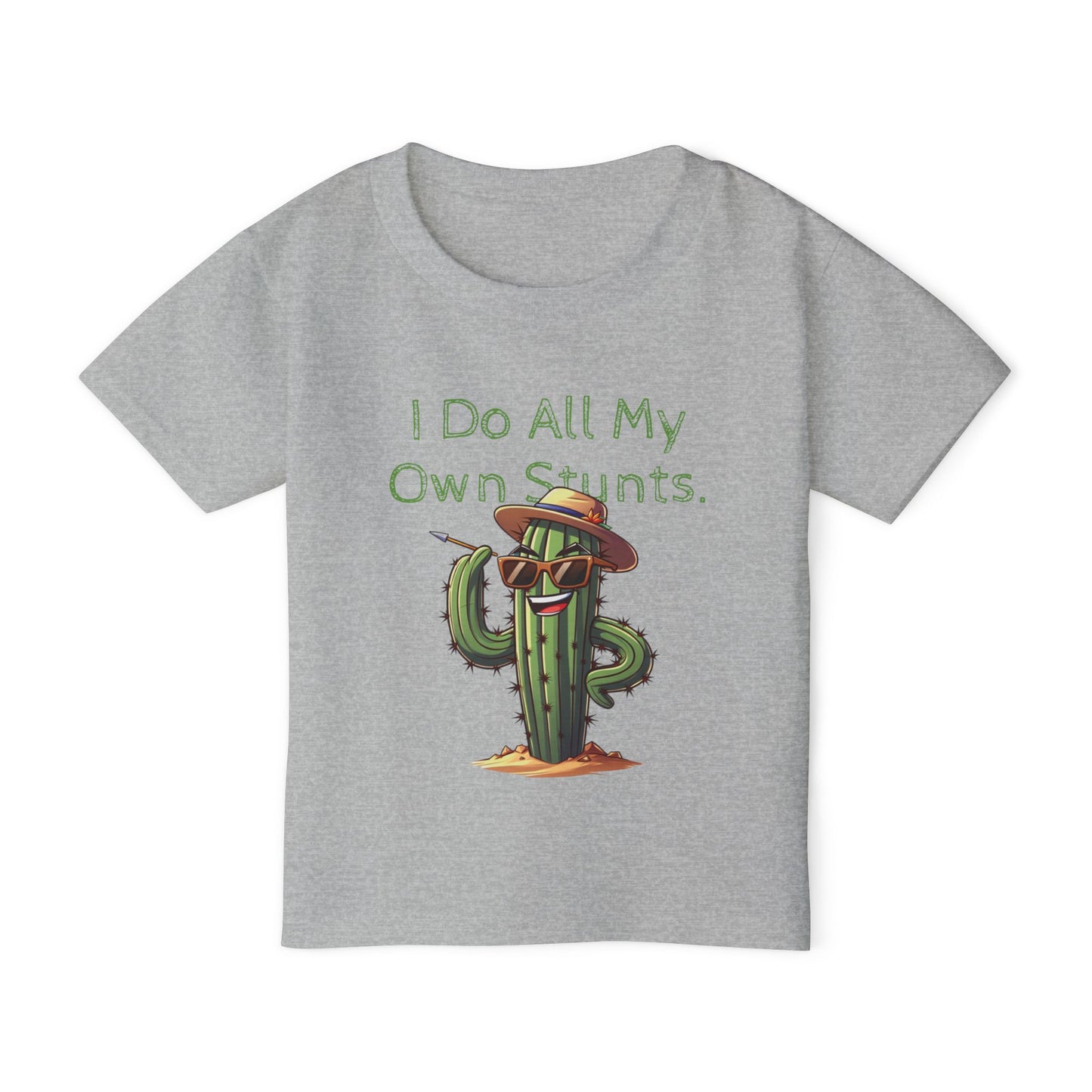 Toddler T-shirt  'I Do All My Own Stunts' - Kaleo Cactus Garden
