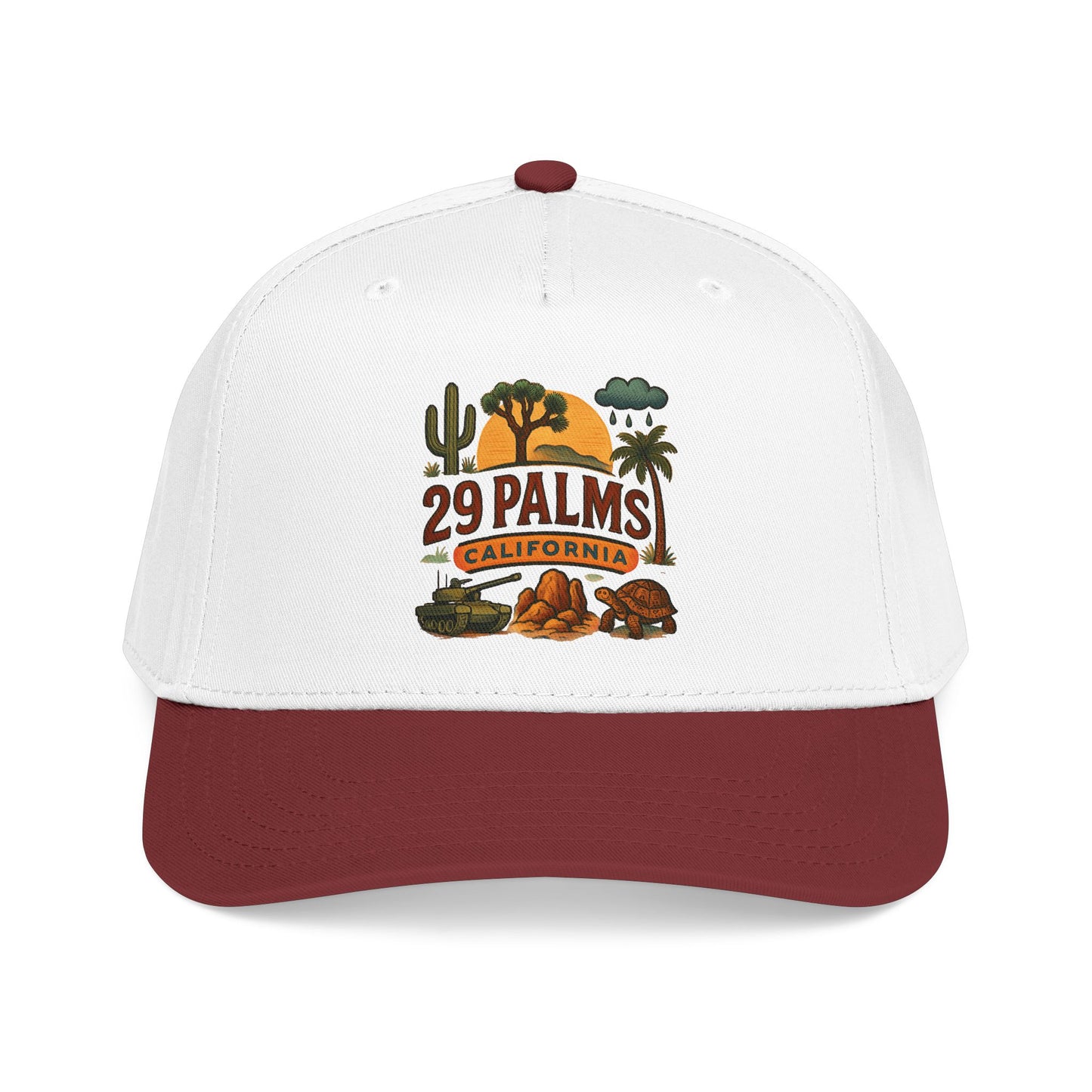 29 Palms California Retro Desert Baseball Cap — Vintage Souvenir Hat - Kaleo Cactus Garden