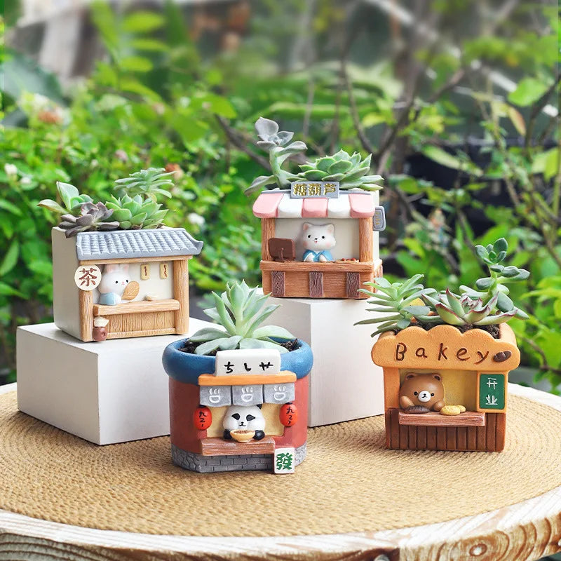 Decorative Garden Pots for Mini Plants - Kaleo Cactus Garden